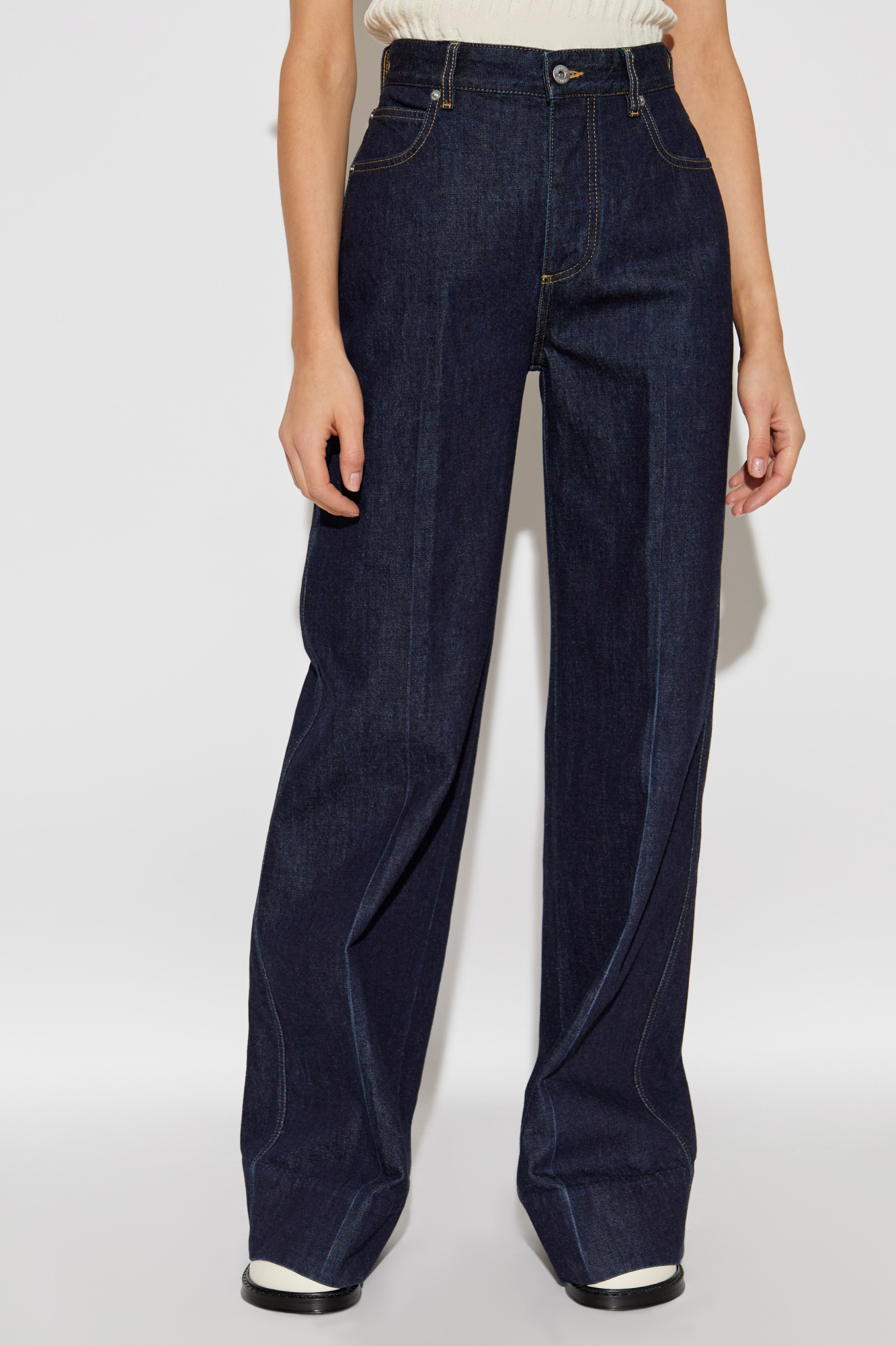 デニム・ジーパン BOTTEGA VENETA INTRECCIATO POCKET JEANS Navy blue Jeans with pockets Bottega Veneta - Vitkac France